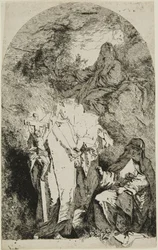 La Madone avec SS. Catherine, Rose de Lima et Agnès de Montepulciano