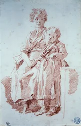 Jeune fille et sa petite sœur