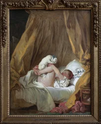 Jeune fille avec un chien