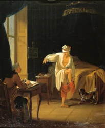 Voltaire se levant à Ferney