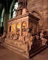 Orant et gisant de Louis XII et Anne de Bretagne, réalisé par Jean Juste