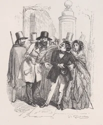 On pourrait vous blâmer pendant trois ans si vous faisiez tomber leur chapeau. de la Petite M..., 1843