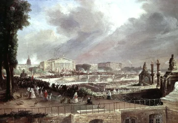 Proclamation de la Deuxième République française, Place de la Concorde, 24 février