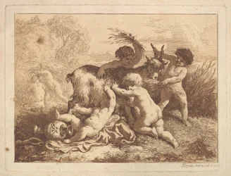 Les petits moissonneurs et la chèvre