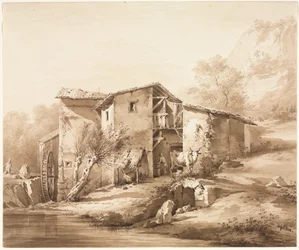 Paysage avec Moulin à Eau
