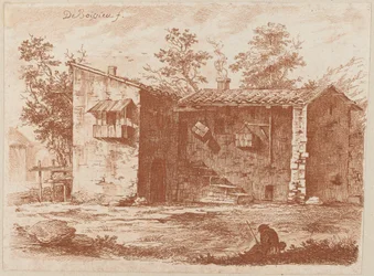 Deux maisons avec toits en tuiles