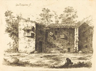 Deux maisons avec toits en tuiles