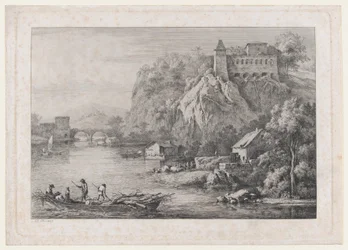 Vue du couvent des Carmélites déchaussées à Lyon, 1807