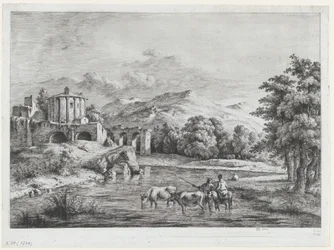 Vue du Temple de Vesta, 1774