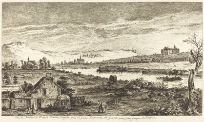 Vue du château de Madrid