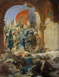 Entrée des Turcs de Mohammed II (1432-81) à Constantinople, 29 mai 1453, 1876