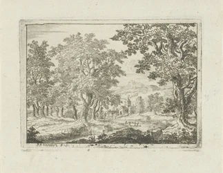Paysage fluvial boisé
