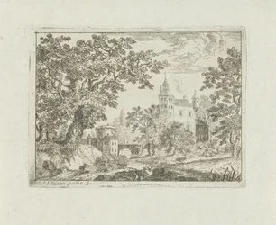 Château dans un paysage