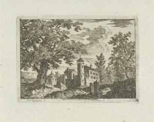 Château dans un paysage
