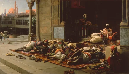 La porte du harem, souvenir du Caire