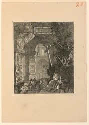 Saint-François (?) dans un Paysage de Ruines
