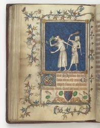Le livre de prières de Bonne de Luxembourg, duchesse de Normandie f.83v, avant 1349