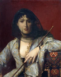 Dame circassienne voilée