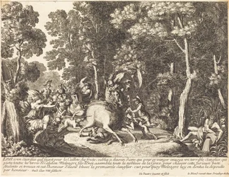 Atalante et Méléagre chassant le sanglier de Calydon