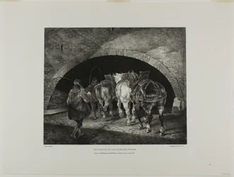 Entrée du quai Adelphi, planche 11 de Divers sujets dessinés d