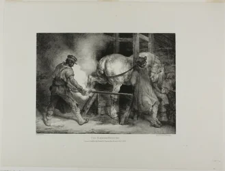 Le maréchal-ferrant flamand, planche 4 de Divers sujets dessinés d