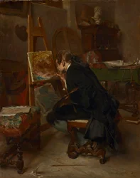 Un peintre, 1855