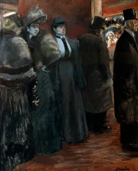 Foyer de théâtre, fin 19e ou début 20e siècle