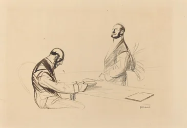 À la conférence, vers 1919