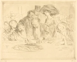 À la table de jeu (deuxième planche)