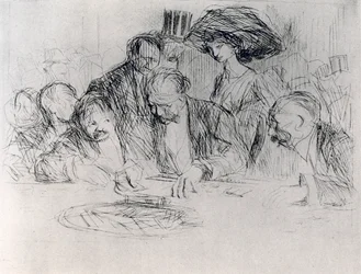 À la table de jeu, 1925