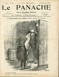 Illustration de Jean-Louis Forain (1852-1931) pour la couverture de Le Panache, magazine royaliste illustré