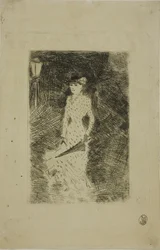 Femme déambulant avec un parapluie