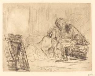 Le repos du modèle (première planche)