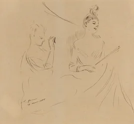 Deux dames dans une loge, 1886