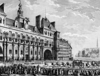 Révolution française : Le roi Louis XVI (1754-1793) arrivant à l