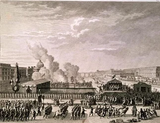 Proclamation du danger pour la patrie, 22 juillet 1792, gravée par Pierre Gabriel Berthault (1737-1831)