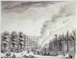 Révolution française : « Modèle du Pape brûle au Palais-Royal, 6 avril