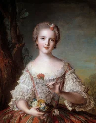 Portrait de Madame Louise de France (1737-1787), fille du roi Louis XV, peinture de Jean-Marc Nattier (1685-1766), 1748, Sun 0,98 x 0,85 m