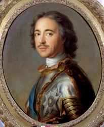 Portrait de Pierre Ier le Grand (1672-1725) tsar de Russie