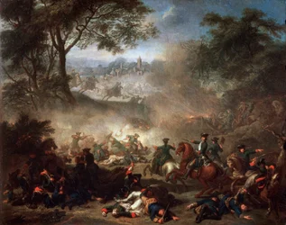 La bataille de Lesnaya, 1717