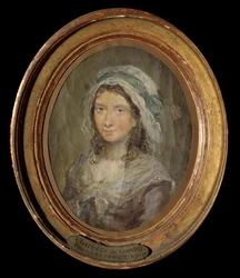 Portrait de Charlotte Corday (1768-1793) Peinture de Moreau Le Jeune (1741-1814) 1793