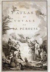 Page de titre de « Atlas du voyage de La Pérouse » (Jean-François Galaup, Comte de La Pérouse)