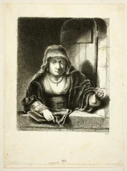 Femme à une fenêtre