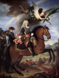 Portrait équestre de Philippe V 1683-1746, Roi d