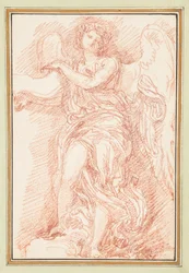 Ange avec de grandes ailes