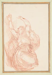 Dieu séparant la lumière des ténèbres, du plafond de la chapelle Sixtine par Michel-Ange