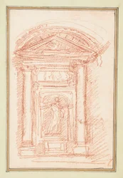 Niche avec statue