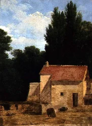 Bâtiment de ferme dans un paysage