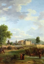 Napoléon reçu à Ettlingen par Charles Frédéric Grand-Duc de Bade