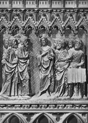 Cathédrale, intérieur, jubé, Jésus-Christ apparaissant aux apôtres, vers 1340-51